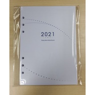 A5 Organizer Loose Leaf Refill 2021 Executive Notebook Refill Line Note page 6"O" Ring Refill