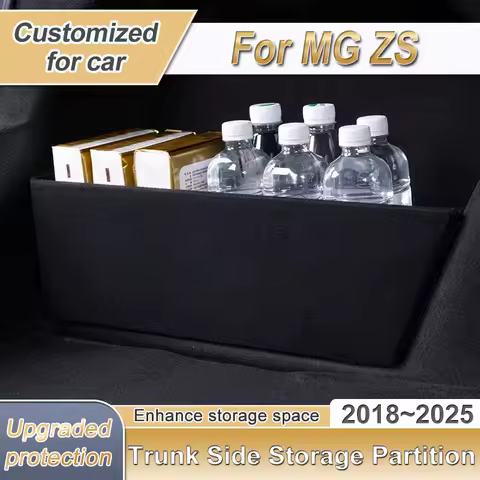 Car Trunk Storage Partition For MG ZS ZX ZS11 2018~2025 2024 Thicken Trunk Side Partition Multifunct