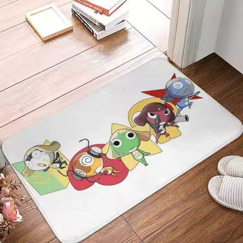 Keroro Non-slip Doormat Platoon Living Room Kitchen Mat Outdoor Carpet Home Pattern Decor