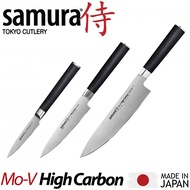 SAMURA MO-V Set of 3 knives. Made in Japan 100% original Japanese high-carbon steel AUS-8 59 HRC