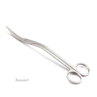 [Kesoto1] Stainless Steel Curve Wave Scissors Aquarium Water Plant Maintenance Tool