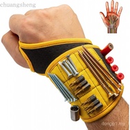 Magnetic Wristband for Tools Gift for Him Magnet Screw Holder Wrist Support Keeps Screws Nails, Dril