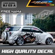 STICKER MOBIL TOYOTA RUSH KIJANG INNOVA / STIKER MOBIL DESAIN TERBARU / DECAL STIKER MOBIL
