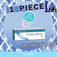 (1 PIECE) Freshkon Daily Disposable Clear Lens 1 Day Use Contact Lenses