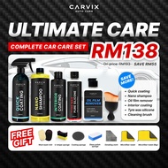 CARVIX | Ultimate Care Package Car Wash Set Nano Car Shampoo Car Coating Car Wash & Wax Car Cleaning