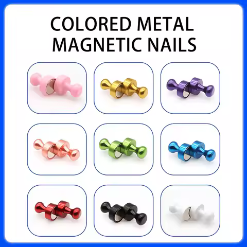 Colorful Metal Magnetic Nails D16x20 Strong Magnetic Nails D20x25 Fridge Pastes White Board Office M