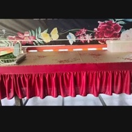 Skirting meja kantin, meja library (6x3) berukuran 18kaki & berpelekat