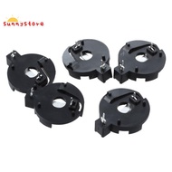 CR2016 2025 2032 Coin Cell Button Battery Holder Socket Black 5 Pcs