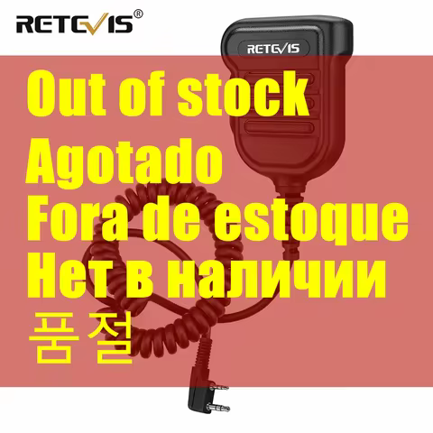 Retevis H103K Walkie Talkie Microphone IP54 Waterproof Shoulder Speaker Radio Mic PTT for Baofeng UV