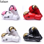 SALAAN 1 Pair Protective Boxing Glove Leather Professional Kick Boxing Gloves Punching Training Reus