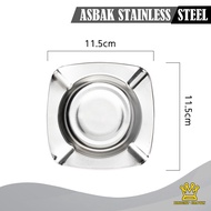 Bright Crown Asbak Rokok Stainless Steel Anti Karat / Tempat Putung Rokok Asbak Aluminium