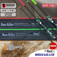 RELIX BASS KILLER joran pancing spinning rod FISHING ROD MEDIUM ACTION  6 - 7 FEET mcm seahawk