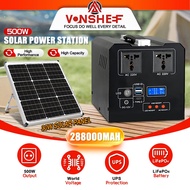 288000mAh Super Large Capacity Power Station 220V/500W Multi-Function Outdoor Solar Generator Home E