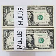 Koleksi Amerika Pecahan 1 One Dolar 100 Lembar Kondisi Mulus