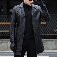 JAKET KULIT DOMBA ASLI PRIA MODEL JAS PANJANG / 100% BAHAN KULIT DOMBA ASLI R09