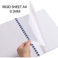 PVC Rigid Sheet | Binding Cover | Transparent | 0.2mm Size: A4 (10 Sheet & 20 Sheet & 30 Sheet & 50 