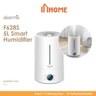 Deerma F628S Smart Humidifier 5L UV Lamp Sterilization 3 Gear 12H Timing Touch Display Low Noise, White