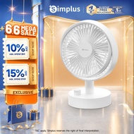 Simplus 100 Gears Desktop Fan | 130° Wide Oscillation | 16hrs Runtime | Type-C DFSH014