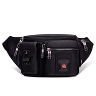 【TikTok】Swiss Army Knife Waist Bag Men's Multi-Functional Waterproof Outdoor Sports Chest Bag Large Capacity Travel Ridi