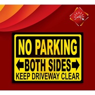 AIZ A4 Laminated/Sticker No PARKING Signage