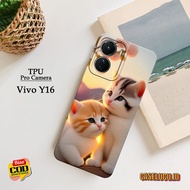 HP Latest Vivo Y16 Phone Softcase - Fashion Cat Case - Vivo Y16 Case - Vivo Y16 Phone Case - Phone C