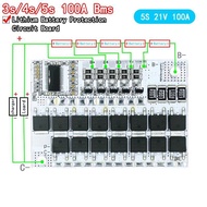 3s/4s/5s Bms 12v 16.8v 21v 3.7v 100a Li-ion Lmo Ternary Lithium Battery Protection Circuit