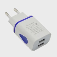 1PCS 5V2A Dual Port USB Wall Mobile Phone Charger Travel Plug Power Adapter for IPhone 14 15 Samsung