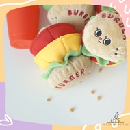 Korea DingDog Burger King High Difficulty Tibetan Food Toys Sniffing Pet Chirp
