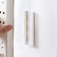 日本霜山 免鑽釘插槽式電源排插/延長線固定架-3入