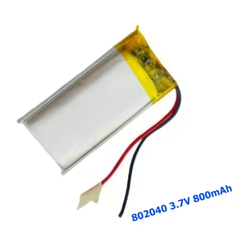 For 3.7V Polymer Lithium Battery 802040 082040 MP3 MP4 Recording Pen Wireless Phone 800mAh 2 Wire Wi