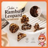 Resellers Welcome - F6922 Hair Accessories Transparent TigerWanita Glossy Small Leopard Hair Clip Le