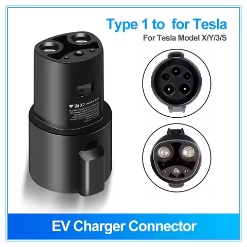 Electric Vehicle EV Adapter For Type 1 to TESLA Convertor J1772 to Tesla EV Charger Connector for El