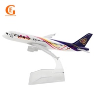 Thailand Airlines Smile Thai Airbus A320 Aircraft Model A320 Diecast Metal Simulation Airplane Plane