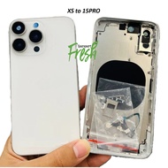 CUSTOM HOUSING IP XS to 13 PRO XS to 15 PRO/ CASING FULLSET COMPLETE - NEW PRODUCT