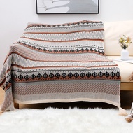 Sofa Bohemian Bắc Âu ném dệt kim Máy điều hòa chăn phong cách dân tộc tua Nap khăn choàng chăn trang