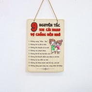 Wooden paintings of principles should remember when argue as gifts - GD108