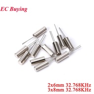 10Pcs 32.768KHz 32.768 KHZ 32.768K Hz 32768 Crystal Oscillator 2x6mm 3x8mm Cylinder Quartz Resonator