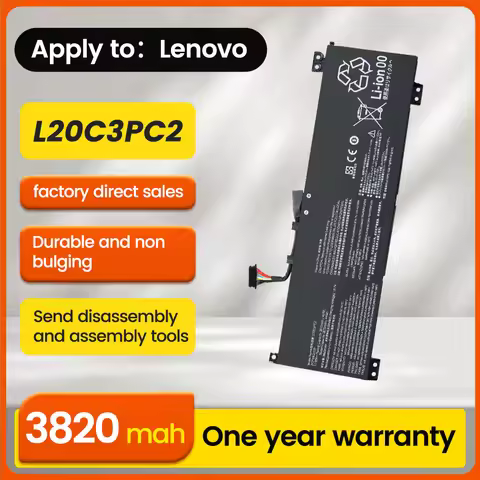 BNN Laptop battery L20M3PC2 L20C3PC2 for Lenovo ideapad Gaming 3 15ACH6 15IHU6 82K1 82K2 L20L3PC2 L2