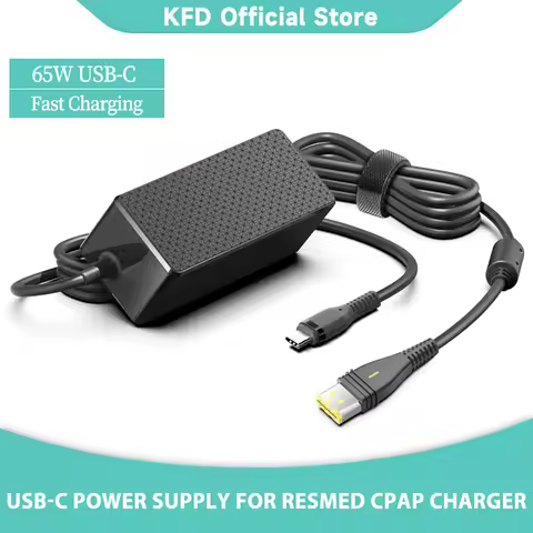 65W 20V PD USB-C TYPE C Power for ResMed AirSense 11 Air 11 Airmini 24V 2.71A ResMed CPAP Charger 24