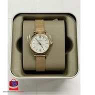 Jam Tangan Keluli Tahan Karat 100% ES4433 Wanita Carlie Tiga Tangan Rose Emas Nada Emas