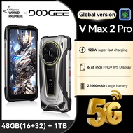 World Premiere DOOGEE V Max 2 Pro 5G Rugged Phone 6.78" FHD+ IPS 120Hz Display 48GB+1TB 22000mAh 200