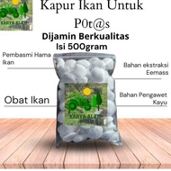 Kapur Berkualitas untuk Potas - Isi 1Kg dan 500 Gram - Ikan obattikus