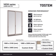 TOSTEM Aluminium Pintu Geser 2 Daun (Sliding Door), View