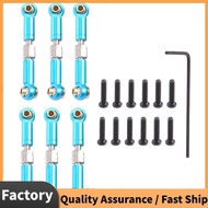 6Pcs Adjustable Metal Linkage Pull Rod Front /Rear Servo Link for  A949 A959 A969 A979 K929 RC Car U