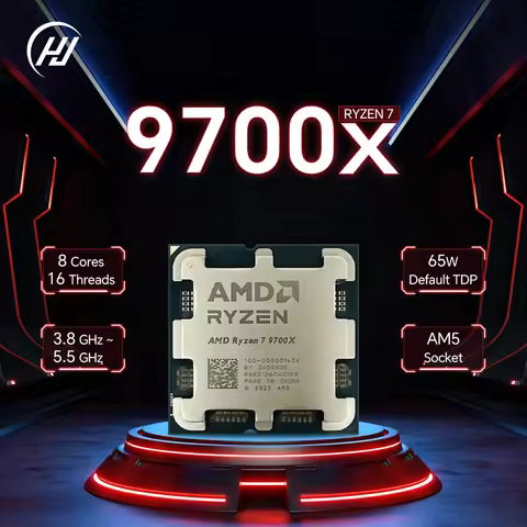 AMD Ryzen 7 9700X 8-Core 16-Thread New Gaming CPU Processor 5.5GHz 4NM 40MB Game Cache TDP 65W R7 97