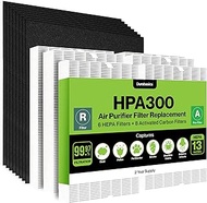 Durabasics 6 HEPA Filter Set for HPA300 Honeywell Air Purifier Filters &amp; Honeywell HPA300 - For Honeywell Air Purifier Filter Replacement HPA300 - Replacements for Honeywell Filter R &amp; HPA300 Filter