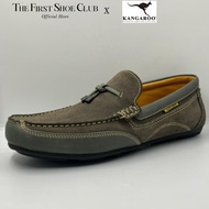 Kangaroo Men Premium Leather Casual Comfort Slip-On Low Cut Vintage Shoes Kasut Lelaki Kulit 9497