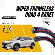 Quad Mazda Cx 9 Premium Car Wiper One Pair RightKiri ANTAPANI MOTOR