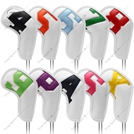 Parade 10 pieces, 6 colors, High-end golf iron head covers Iron head cover, wedge cover 4-9 ASPX TH