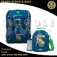 (Ori) Smiggle Express Pack (backpack + lunchbox) DINO